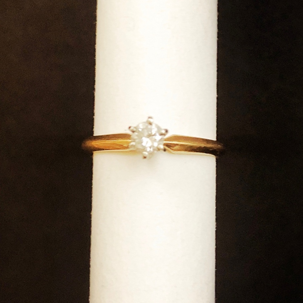 Vintage .2 Carat Diamond Ring, 14K Setting